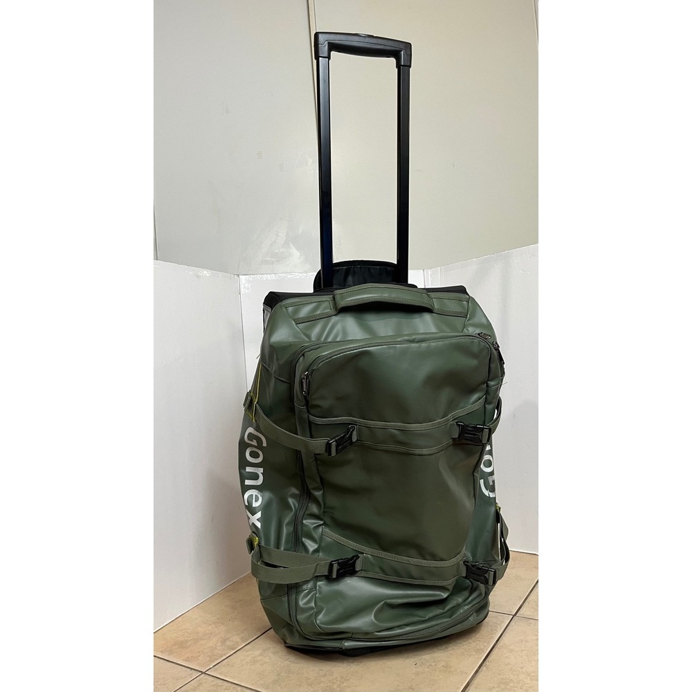 Gonex Rolling Duffel Bag Olive Green Water Resistant Travel Suitcase Wheels GOOD